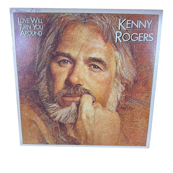 Vintage 1982 Kenny Rogers Love Will Turn You Around LP Vinyl Record - Picture 1 of 9